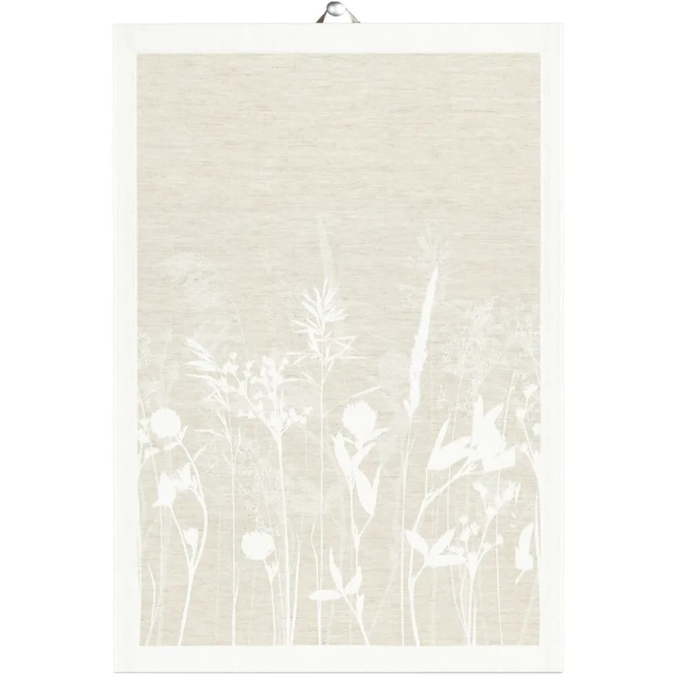 Airy beige kökshandduk 35X50 - Ekelunds Linneväveri