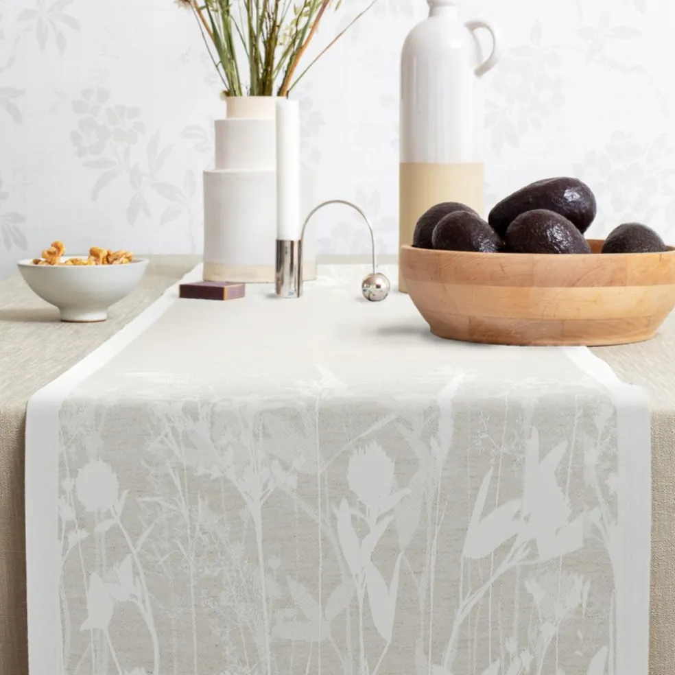 Airy beige löpare 35X120 - Ekelunds Linneväveri