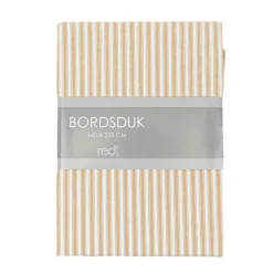 Anna Bordsduk Havre – Randig bomullsduk 140x250 cm