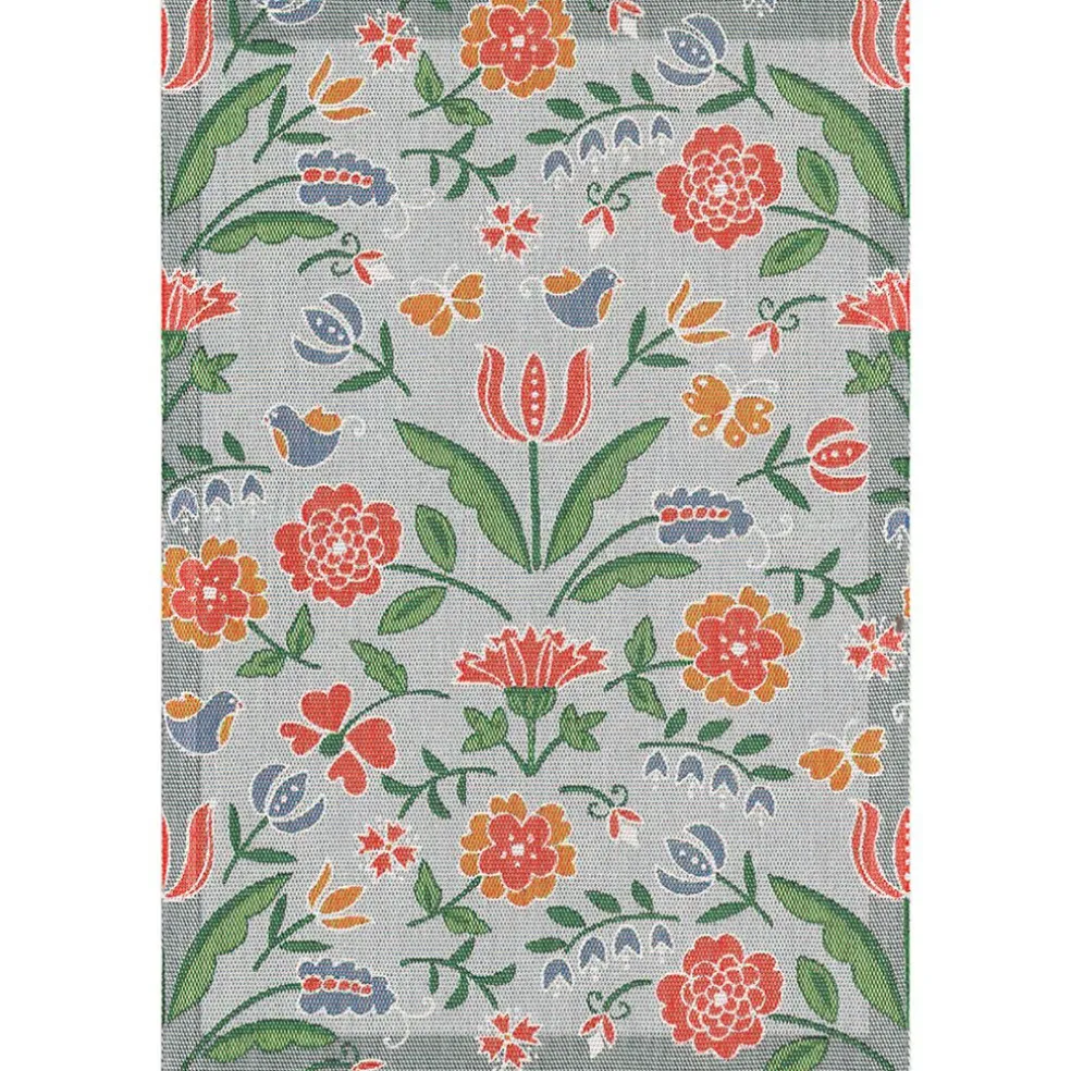 Blomglänta kökshandduk 35X50 - Ekelunds Linneväveri