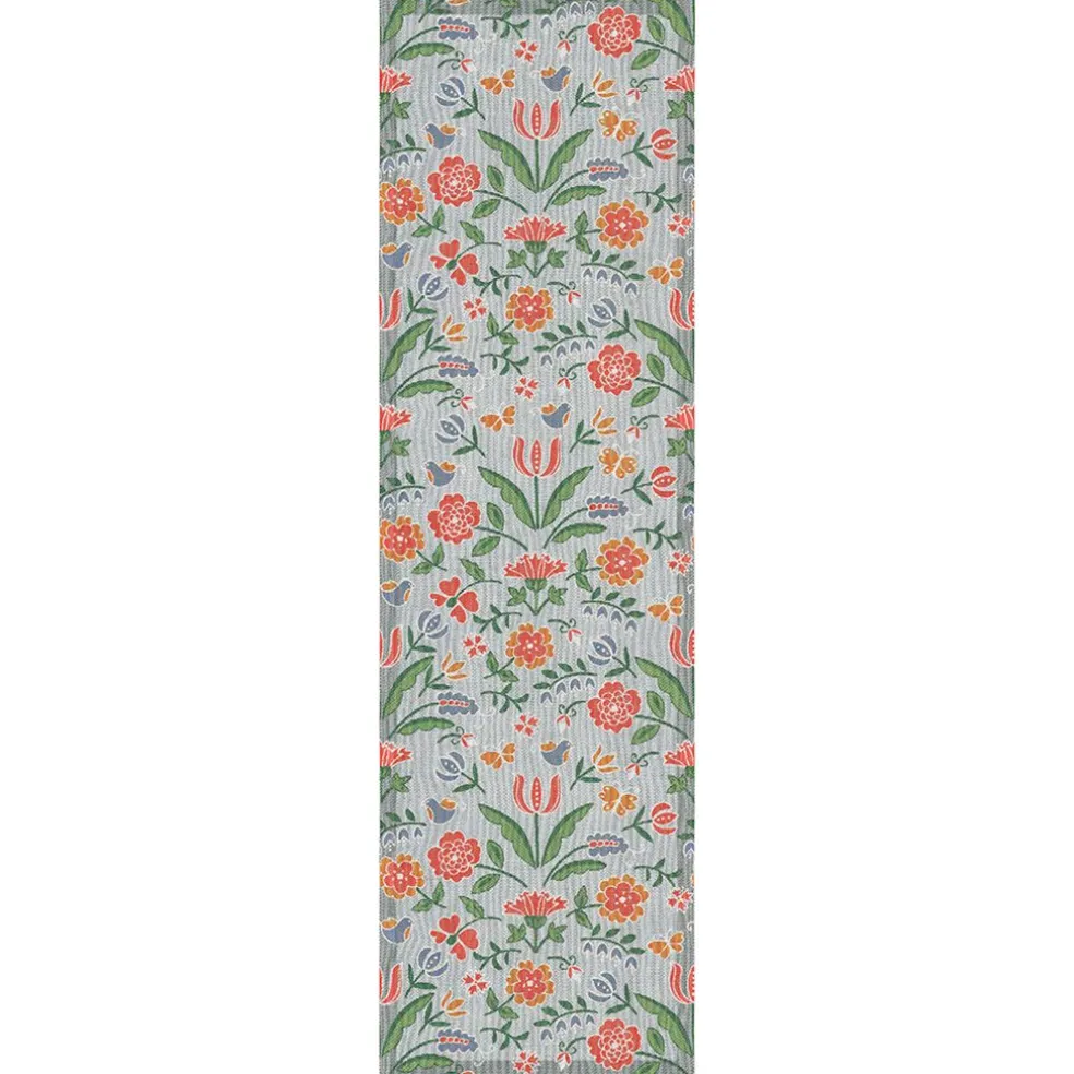 Blomglänta löpare 35x120 - Ekelunds Linneväveri