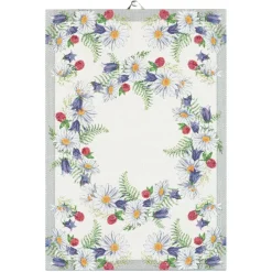 Blomkrans kökshandduk 35X50 - Ekelunds Linneväveri