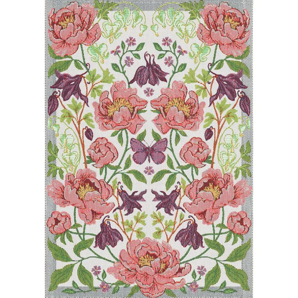 Blomsterfest kökshandduk 35X50 - Ekelunds Linneväveri