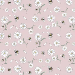 Blomstersurr rosa tyg
