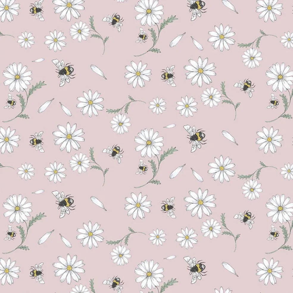 Blomstersurr rosa tyg