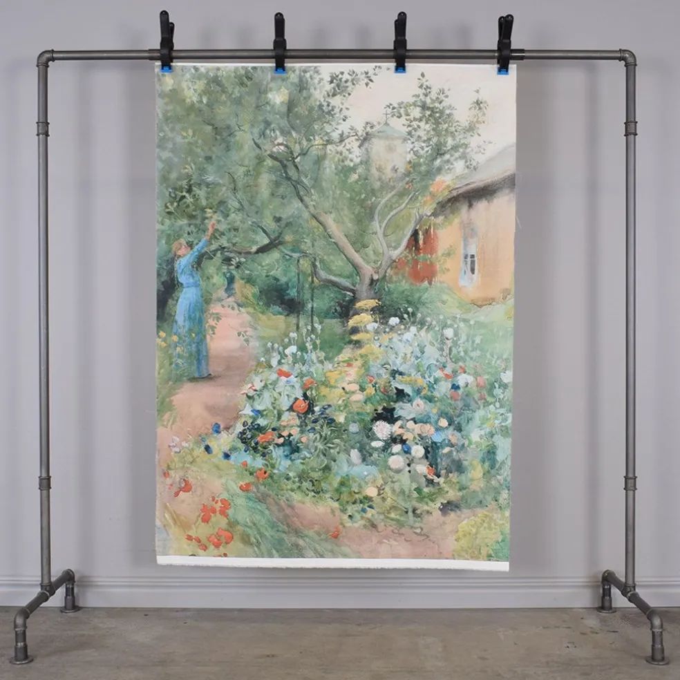 Blomsterträdgård 95x130 Tygtavla - Carl Larsson