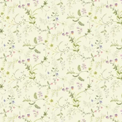 Blomsteryra gul blommigt tyg