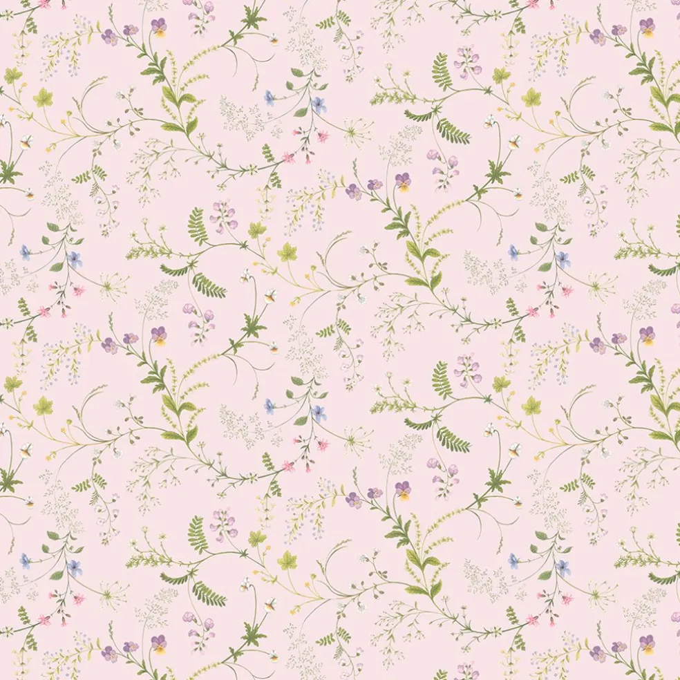 Blomsteryra rosa blommigt tyg