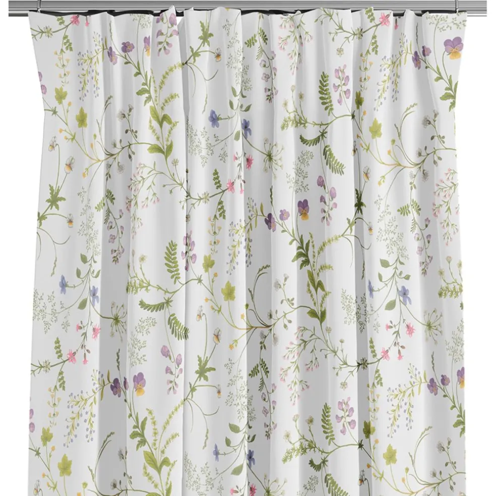 Blomsteryra vit gardiner
