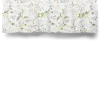 Blomsteryra vit gardinkappa metervara
