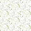 Blomsteryra vit kuddfodral