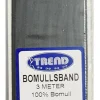 Bomullsband 3m x 13mm svart