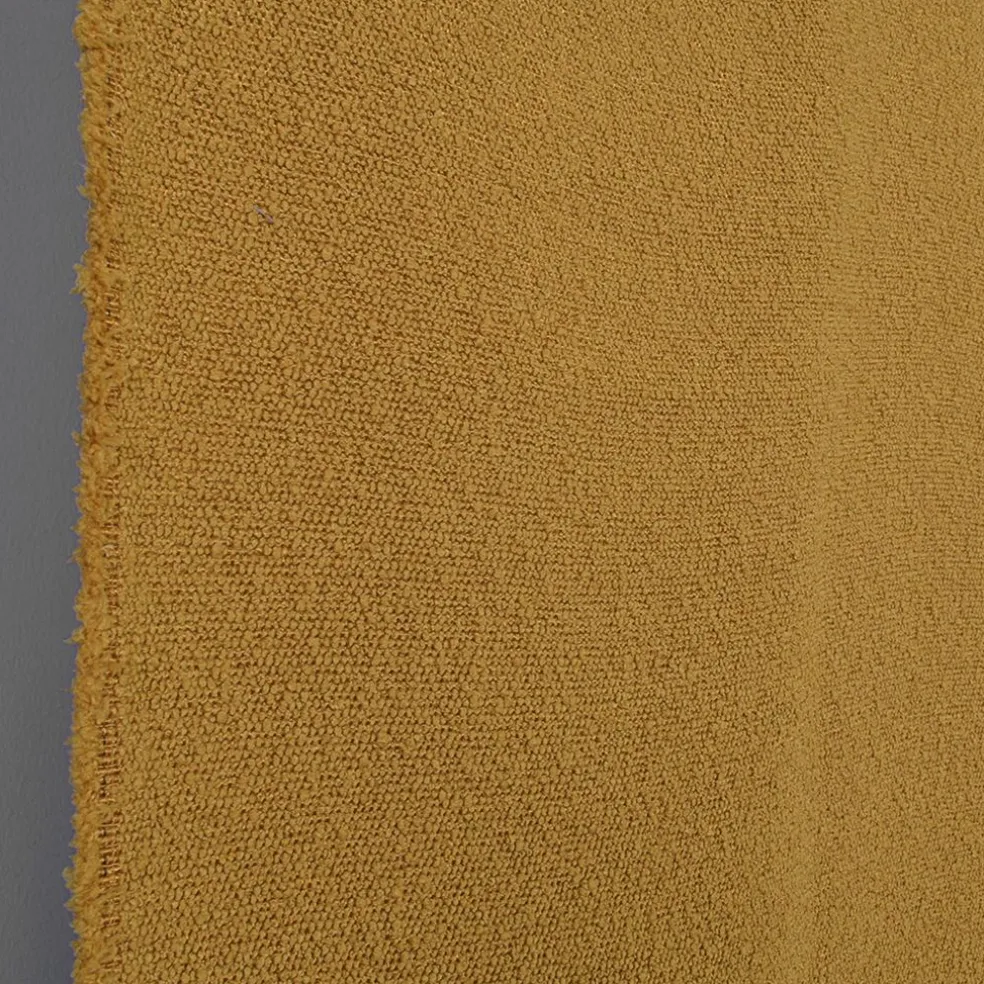 Boucle Deluxe ockra möbeltyg