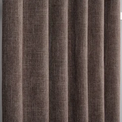 Cru brun mörkläggningsgardin dubbel bredd 1-pack