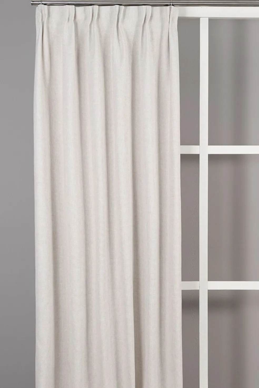 Cru offwhite mörkläggningsgardin dubbel bredd 1-pack