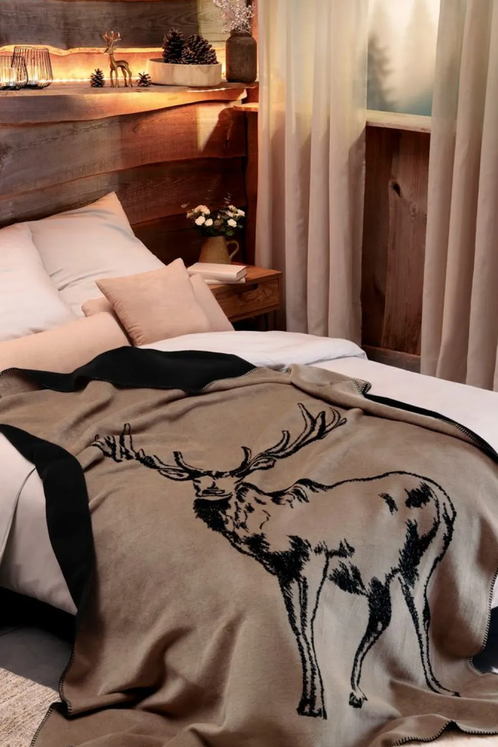 Deer beige filt