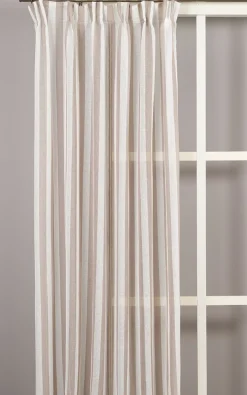 Disa beige randiga gardiner