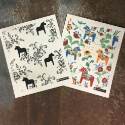 Disktrasa Kurbits med dalahästar