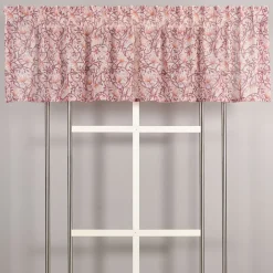 Emma rosa skir gardinkappa med blomstermönster 50x250cm