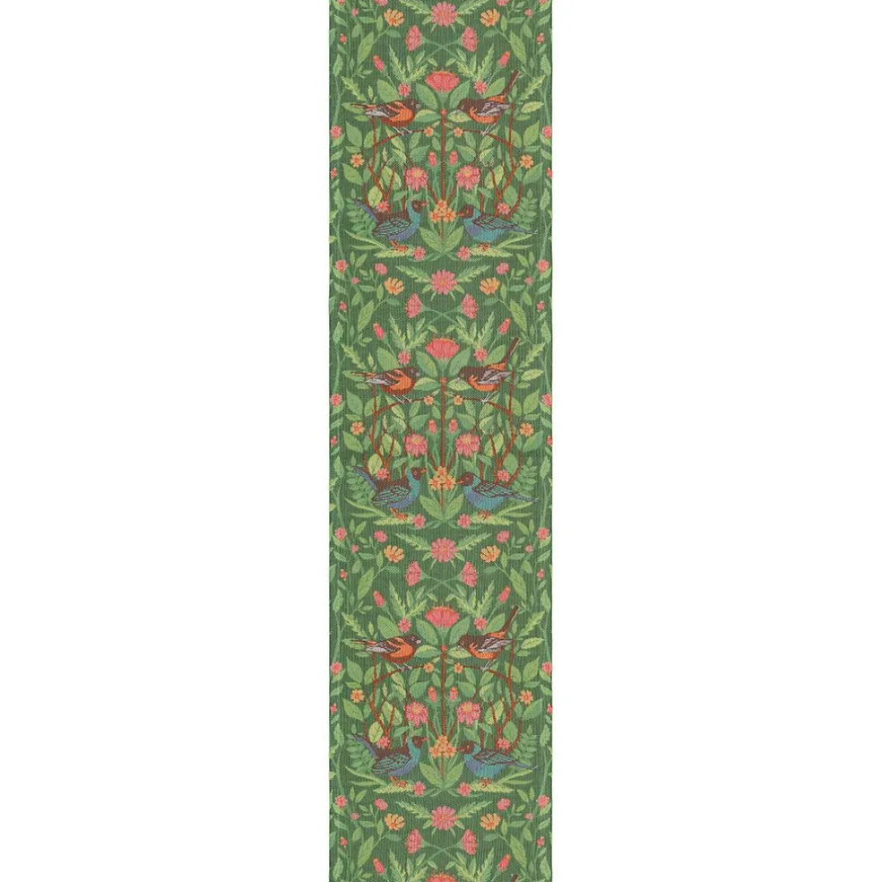 Fågelliv löpare 35x140 - Ekelunds Linneväveri