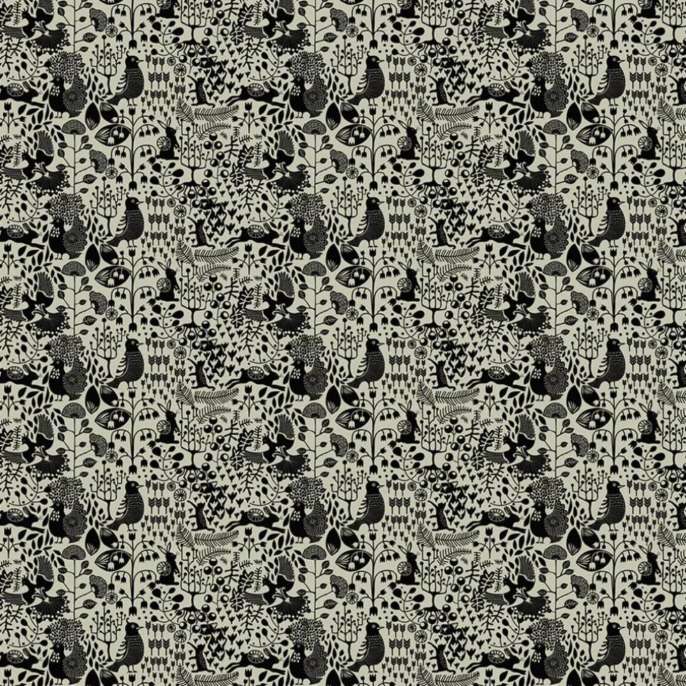 Fýri beige-svart linnelook tyg