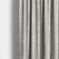 Frostblad beige tyg – metervara med bladmotiv
