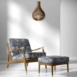 Grace blå gobeläng - Klassisk blommig Arts and Crafts design