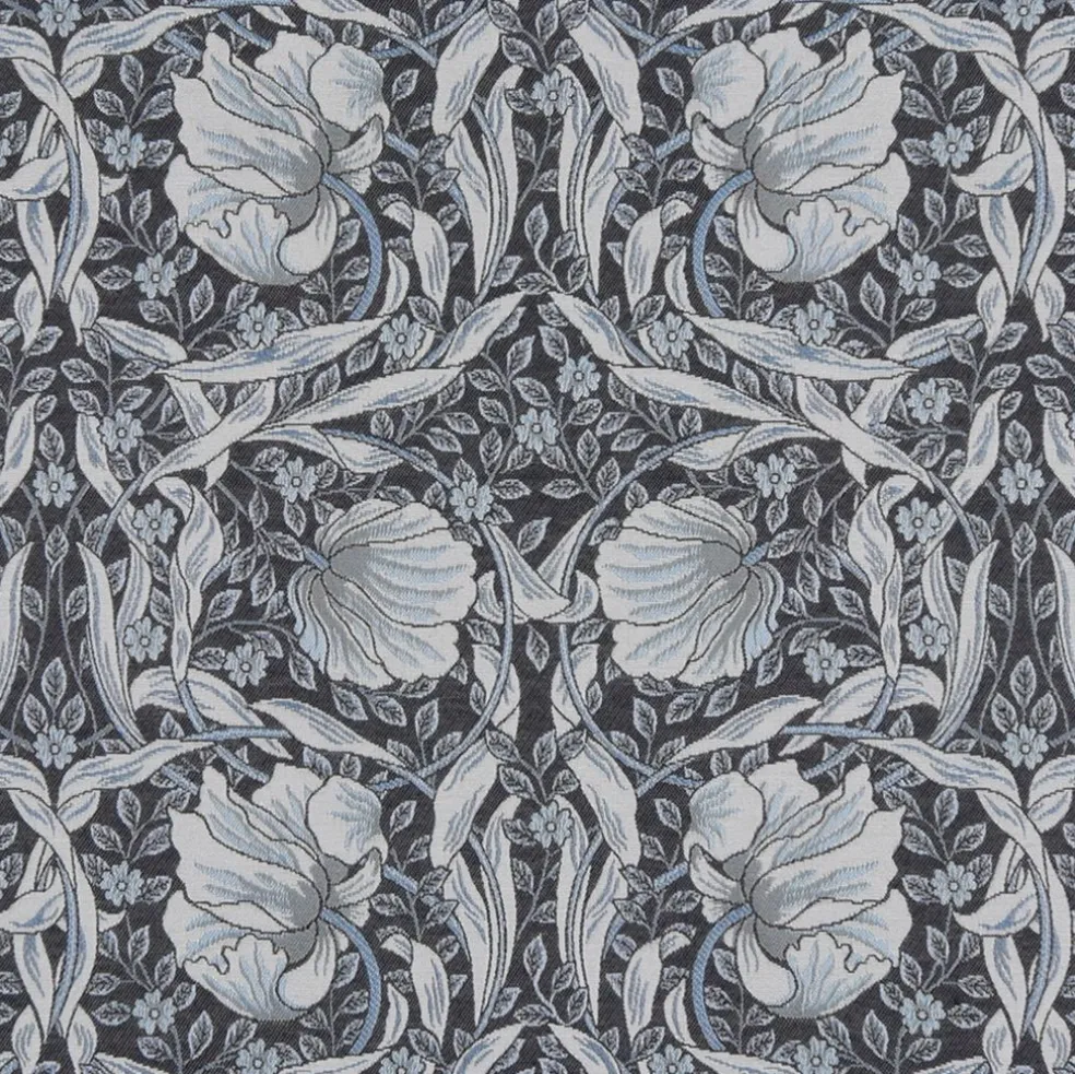 Grace blå gobeläng - Klassisk blommig Arts and Crafts design