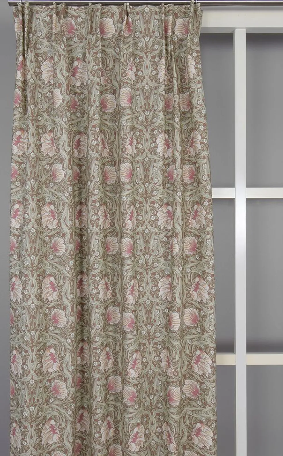 Grace brun gardiner - Klassisk blommig Arts and Crafts design