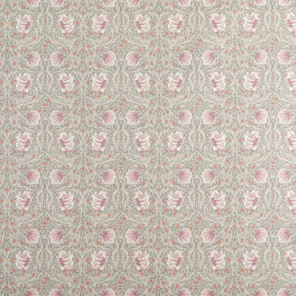 Grace dimmgrön tyg - Klassisk blommig Arts and Crafts design