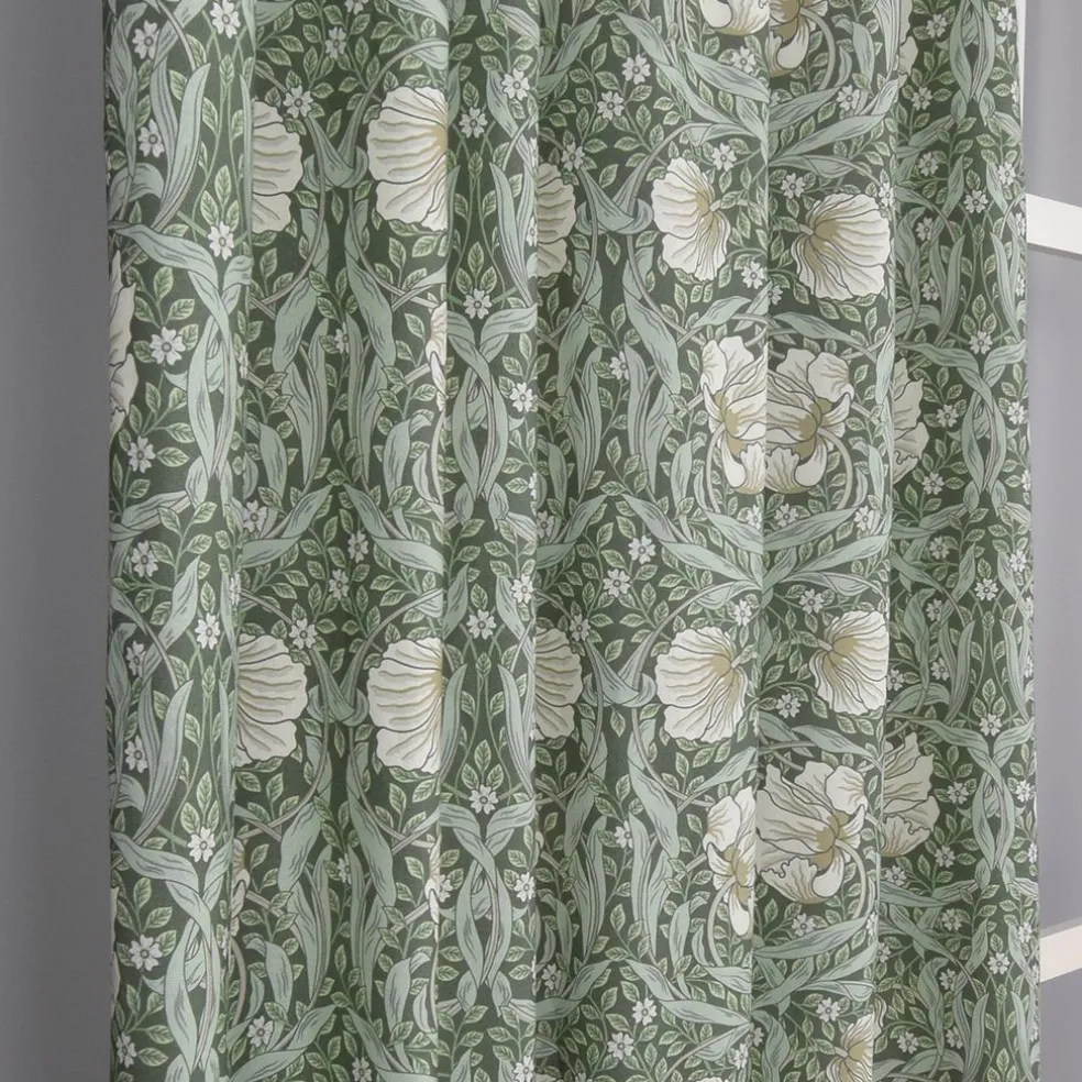 Grace grön gardiner - Klassisk blommig Arts and Crafts design