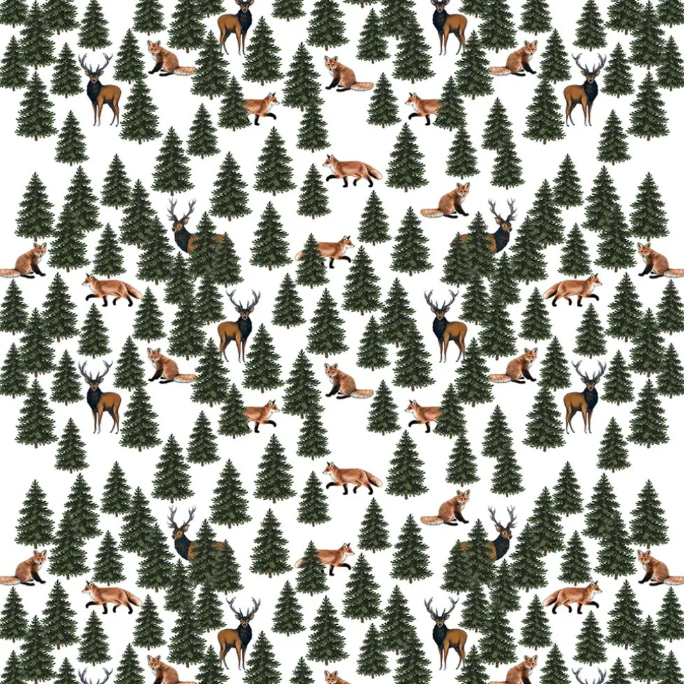 Granskog grön tyg