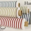 Harlow beige-vit randigt tyg