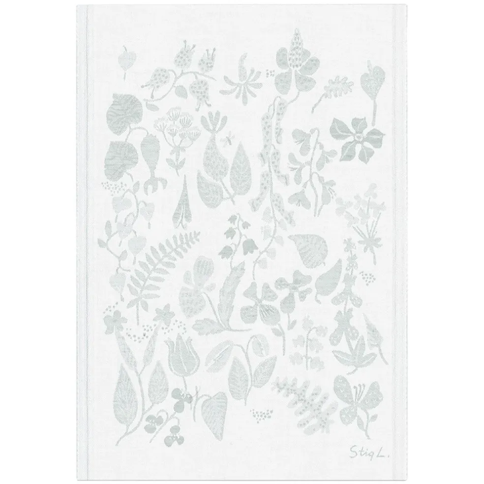 Herbarium kökshandduk 35X50 i halvlinne - Design av Stig Lindberg