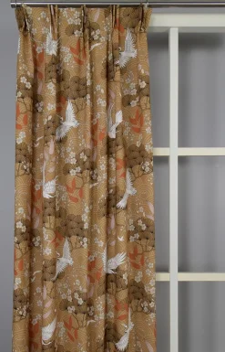 Hokkaido gardin – Japanskt mönster i varm bronsfärg