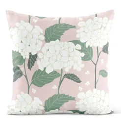 Hortensia rosa kuddfodral