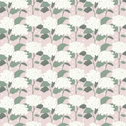 Hortensia rosa tyg