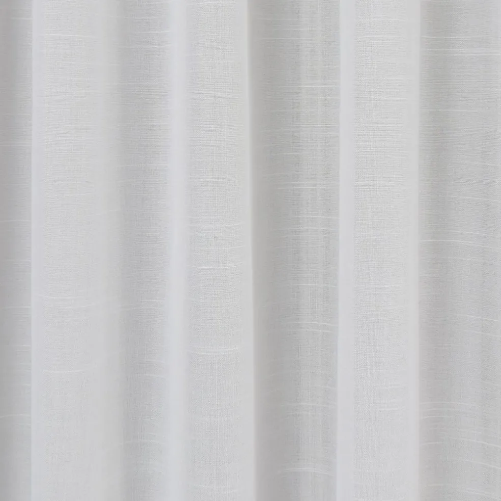 Hotellgardin Tilda vit tyg metervara med tyngdband 280cm