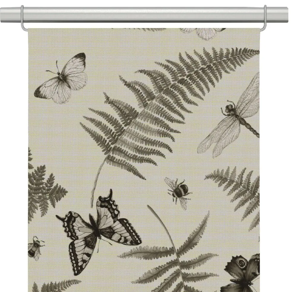 Humlan beige panelgardiner