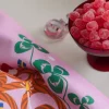 Hurra, hurra, hurra! kökshandduk rosa