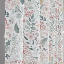 Ida persika öljettgardiner – tunna gardiner med blomstermönster