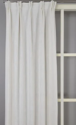 James offwhite gardiner – Modern linne-look med lyxigt fall
