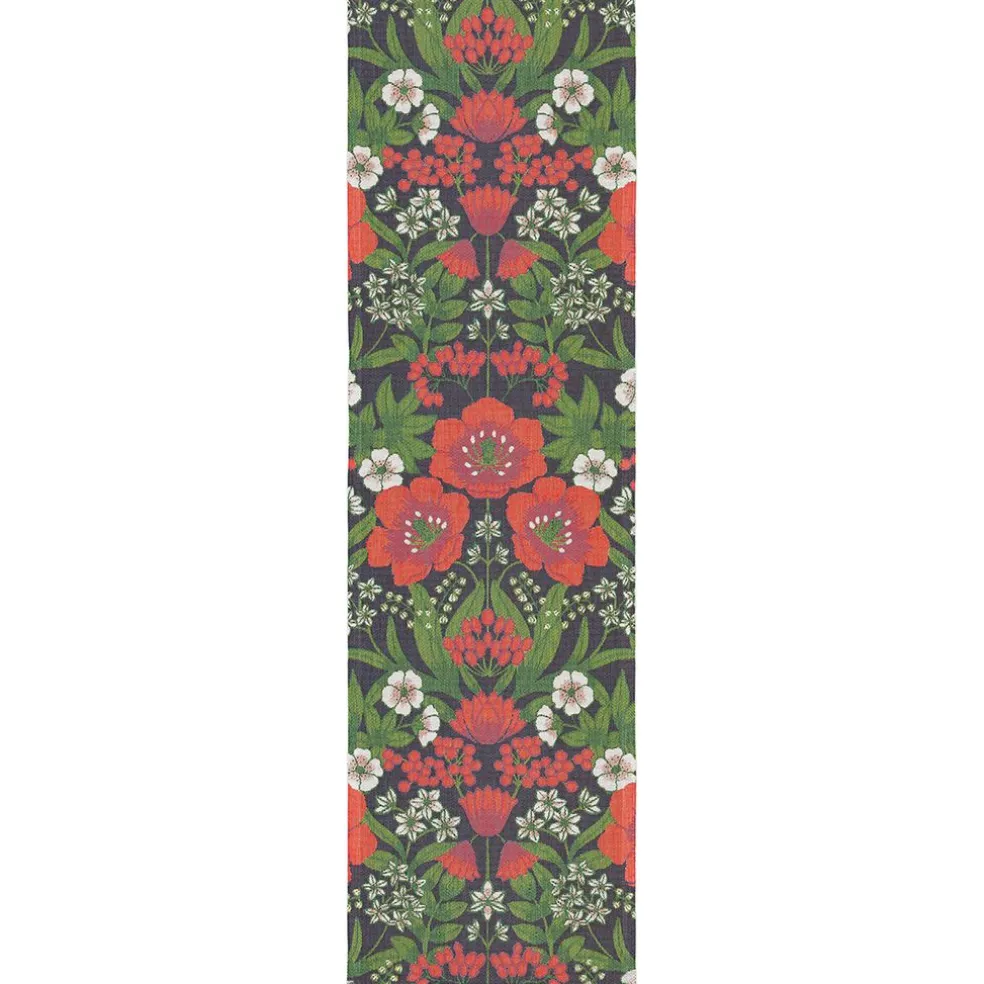 Julblommor löpare 35x120 - Ekelunds Linneväveri