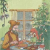Julpyssel kökshandduk 40X60 - Ekelunds Linneväveri