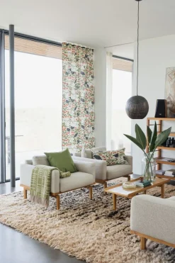 Körsbärsträdgården beige tyg - Almedahls