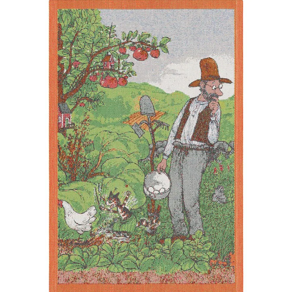 Lantliv kökshandduk 40x60 – en hyllning till Pettson & Findus