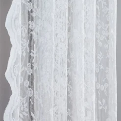 Lize offwhite romantiska spetsgardiner