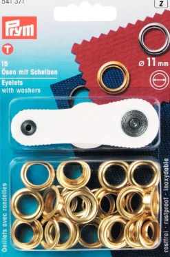 Öljetter 11mm guld