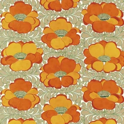 Love orange-beige tyg