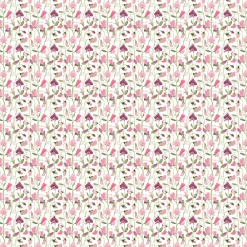 Luktärt rosa – blommigt tyg med klättrande luktärter